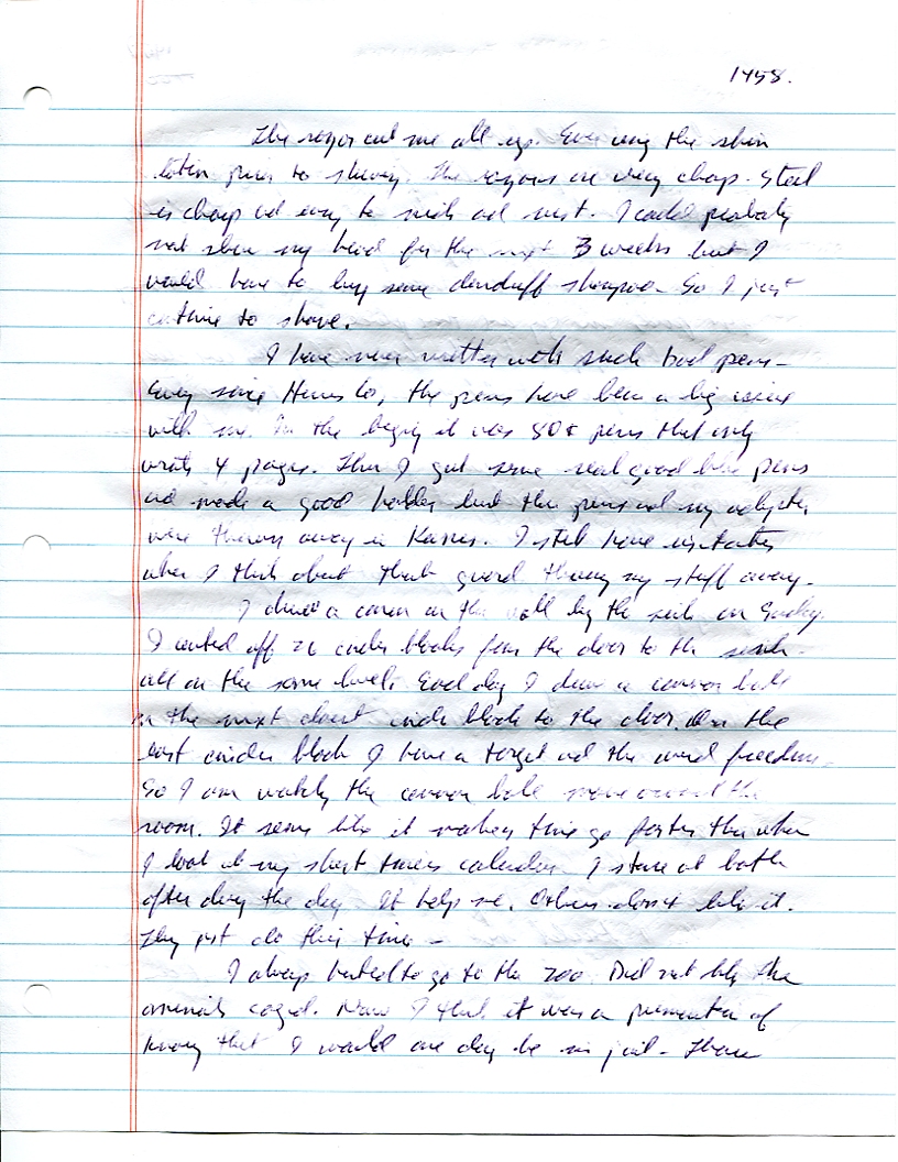 Dr John WorldPeace 2008 Prison Journal